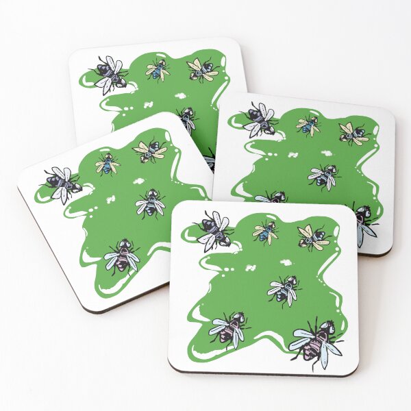 Item preview, The party of flies in green! designed and sold by Ema-Bubble.