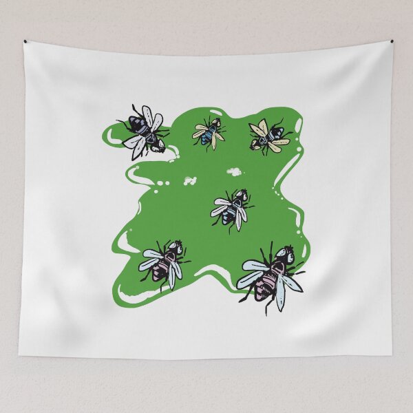 Item preview, The party of flies in green! designed and sold by Ema-Bubble.