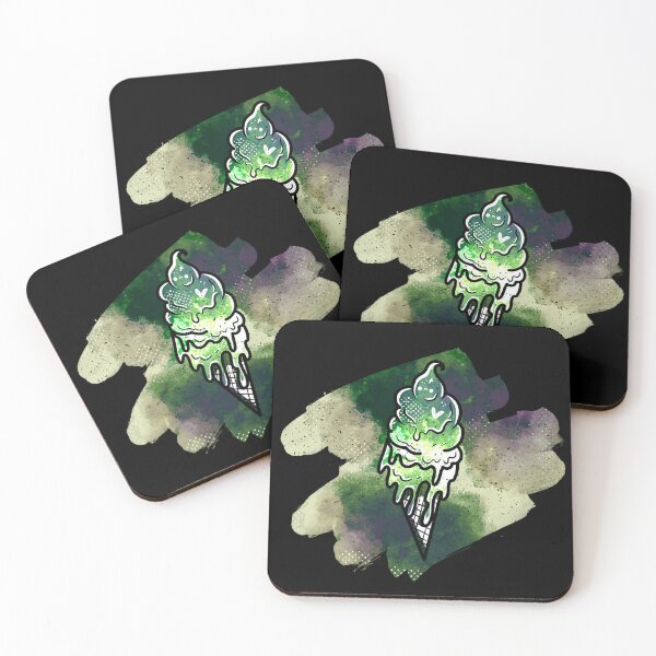 Item preview, Angsty Ice Cream Cone - Grungy Green designed and sold by RedFawnDesigns.