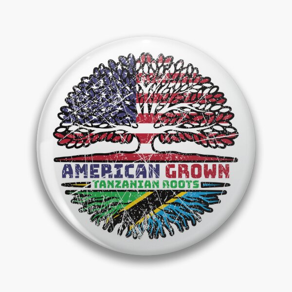 Item preview, Tanzania Tanzanian US American USA United States Tree Roots Flag designed and sold by FlagX.