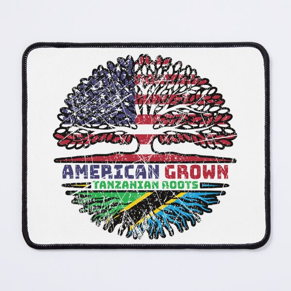 Item preview, Tanzania Tanzanian US American USA United States Tree Roots Flag designed and sold by FlagX.