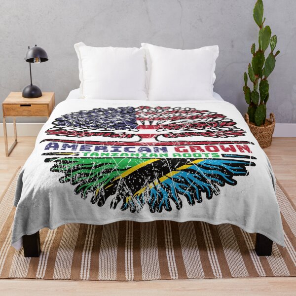 Item preview, Tanzania Tanzanian US American USA United States Tree Roots Flag designed and sold by FlagX.