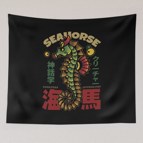 Item preview, Vintage Seahorse Tattoo designed and sold by KewaleeTee.