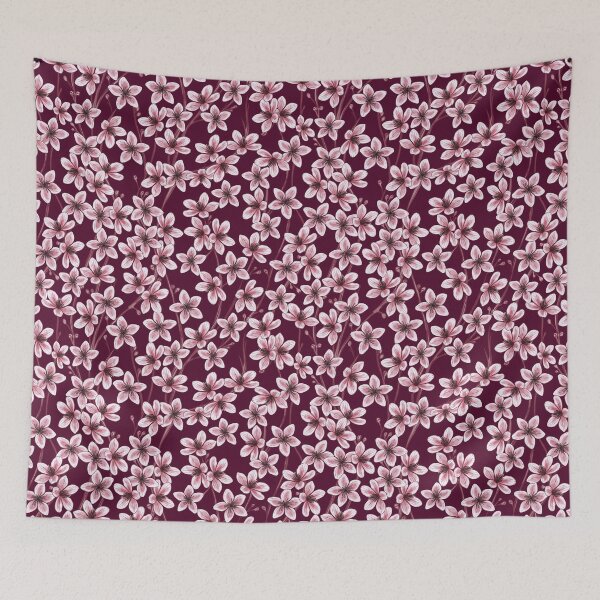 Item preview,  Peach Tree  Flowers Burgundy  Background  designed and sold by Carlo-Atzei.