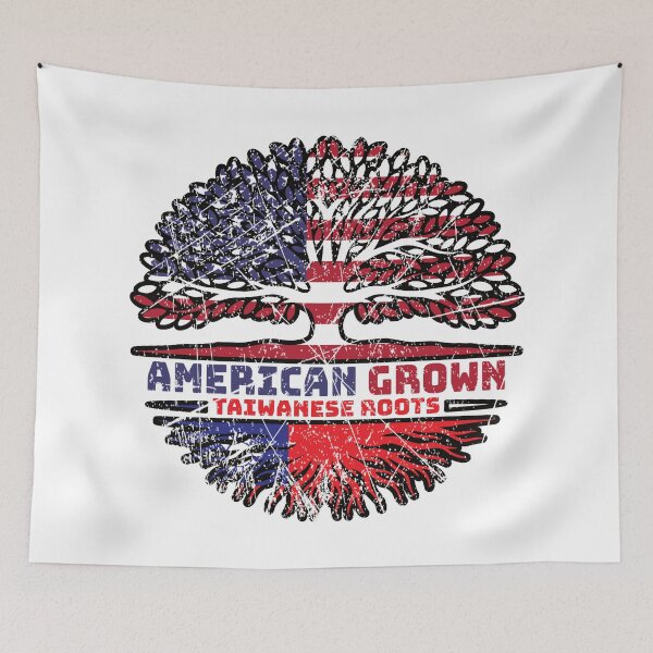 Item preview, Taiwanese Taiwan US American USA United States Tree Roots Flag designed and sold by FlagX.