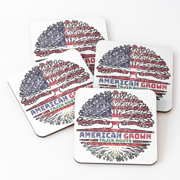 Item preview, Tajikistan Tajik American USA Tree Roots Flag designed and sold by FlagX.