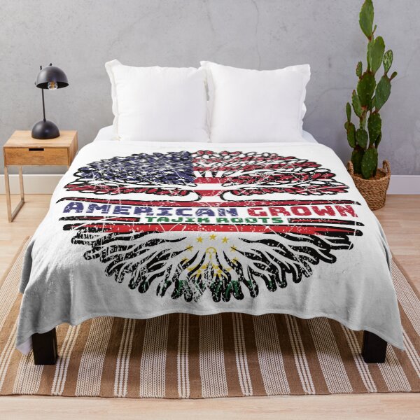 Item preview, Tajikistan Tajik American USA Tree Roots Flag designed and sold by FlagX.