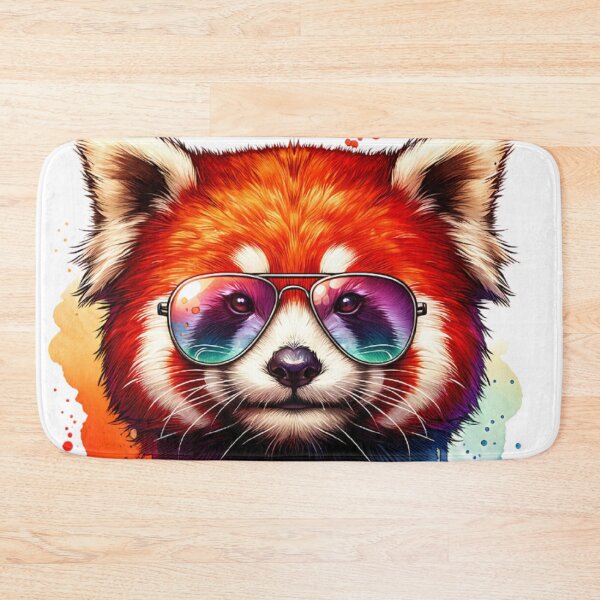 Item preview, Watercolor Red Panda Wearing Sunglasses designed and sold by TheAnimalZ00.