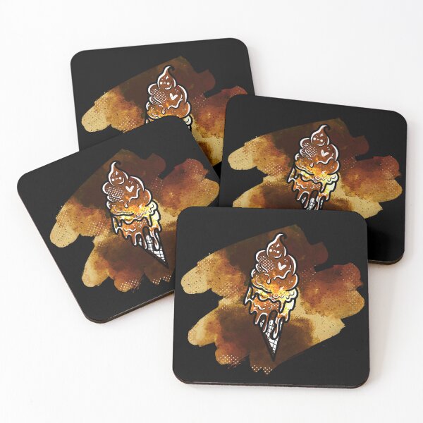 Item preview, Angsty Ice Cream Cone - Grungy Coffee designed and sold by RedFawnDesigns.