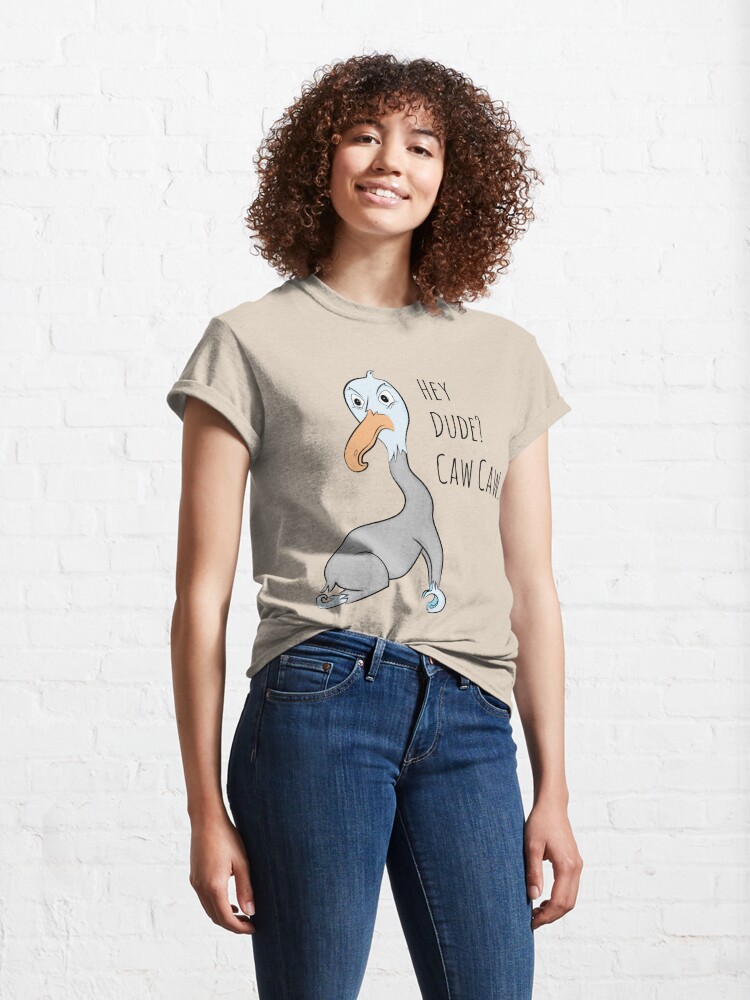 Alternate view of Caw Caw Bird Monster Classic T-Shirt