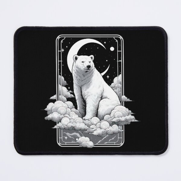 Item preview, Monochromatic Polar Bear in Night designed and sold by TomFrontierArt.