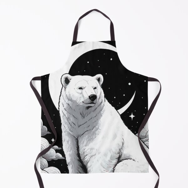 Item preview, Monochromatic Polar Bear in Night designed and sold by TomFrontierArt.
