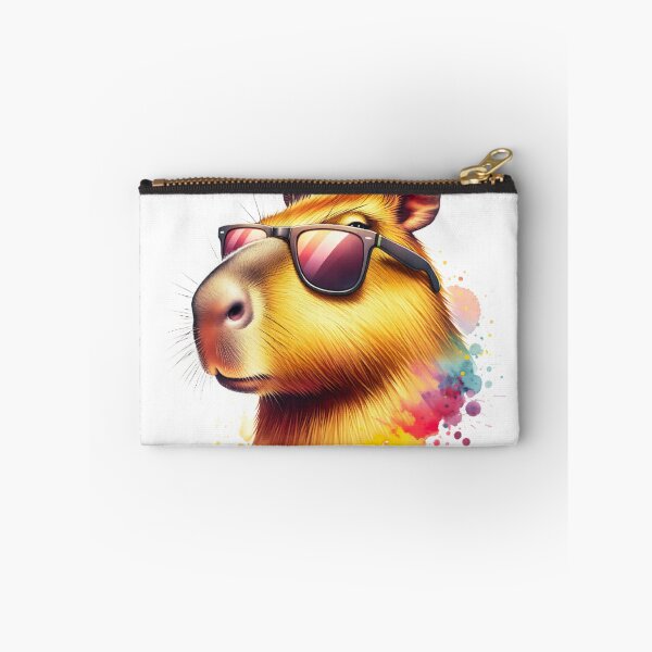 Artikelvorschau, Aquarell-Capybara mit Sonnenbrille entworfen und verkauft von TheAnimalZ00.
