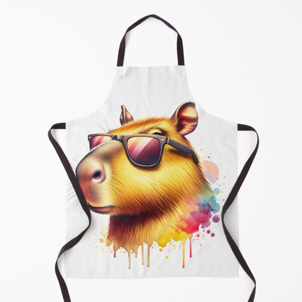 Artikelvorschau, Aquarell-Capybara mit Sonnenbrille entworfen und verkauft von TheAnimalZ00.