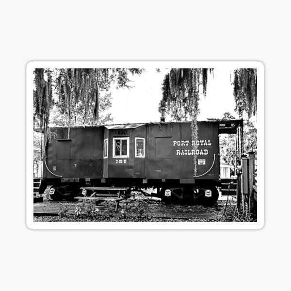 Item preview, Port Royal Railroad Black And White designed and sold by LisaWootenPhoto.