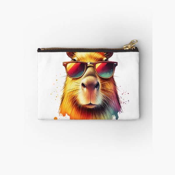 Artikelvorschau, Aquarell-Capybara mit Sonnenbrille entworfen und verkauft von TheAnimalZ00.