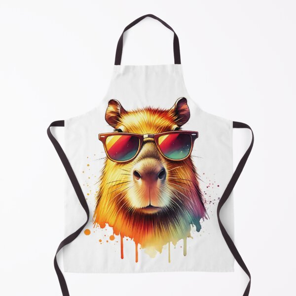 Artikelvorschau, Aquarell-Capybara mit Sonnenbrille entworfen und verkauft von TheAnimalZ00.
