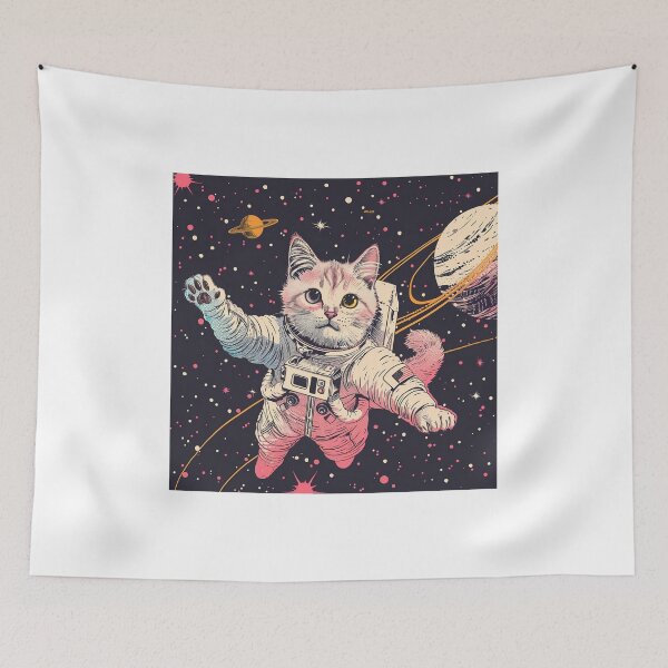 Item preview, Cat and Space, Cute Cat Astronaut, Kitty Astronaut, Space designed and sold by CreativeArts-S.