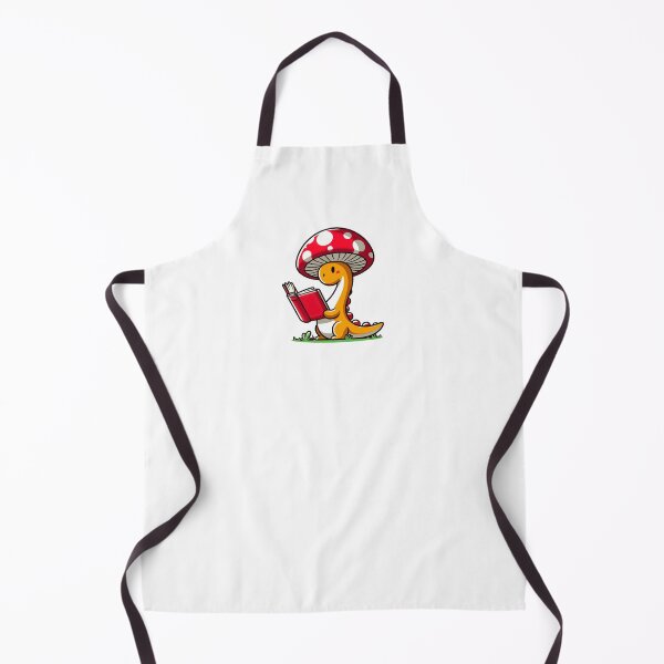 Item preview, Kawaii simple Mushroom Hat Dinosaur Brontosaurus Reading Book designed and sold by TomFrontierArt.