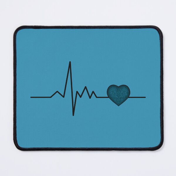Item preview, Cardiogram with blue heart designed and sold by Cherevan.