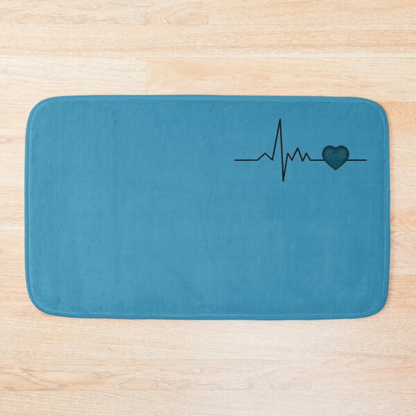 Item preview, Cardiogram with blue heart designed and sold by Cherevan.