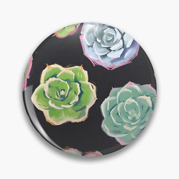 Item preview, Brushtrokes Succulents on Black designed and sold by Neeshki.
