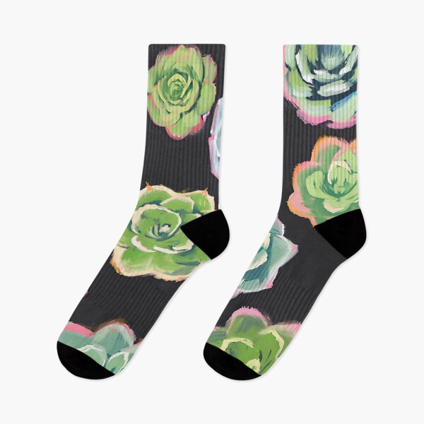 Item preview, Brushtrokes Succulents on Black designed and sold by Neeshki.