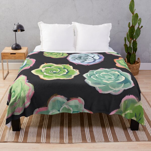 Item preview, Brushtrokes Succulents on Black designed and sold by Neeshki.