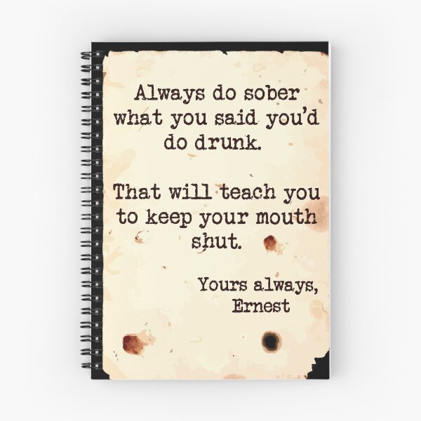 Item preview, Quoting Hemingway #1 designed and sold by 300Spikes.