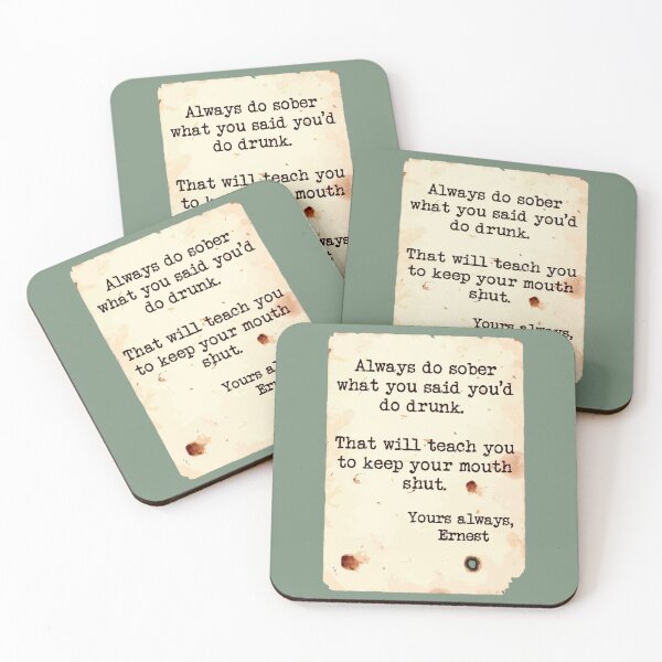 Item preview, Quoting Hemingway #1 designed and sold by 300Spikes.