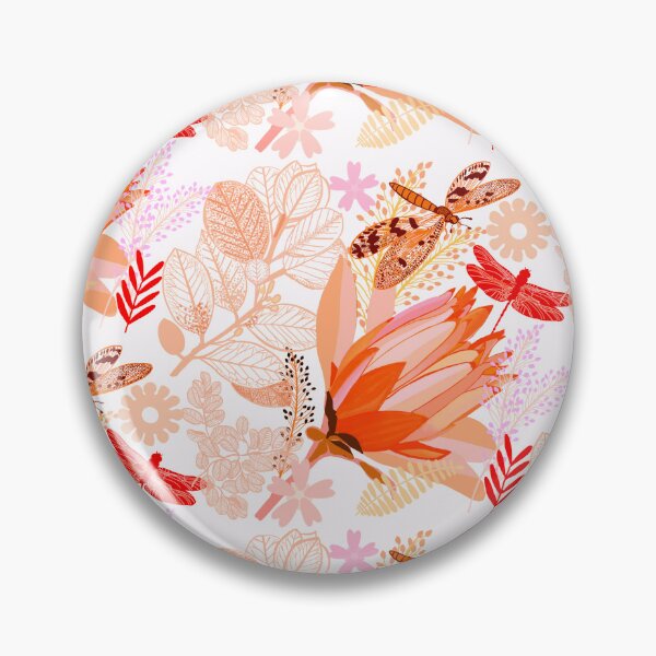 Item preview, Delicate detailed protea flower pattern. designed and sold by Meteryards.