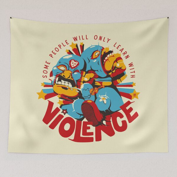 Item preview, Learn With Violence White Background designed and sold by raffaus.