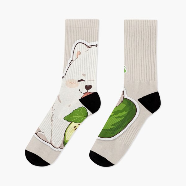 Item preview, Samoyed dog falls in love with green melon designed and sold by GOTJIm.