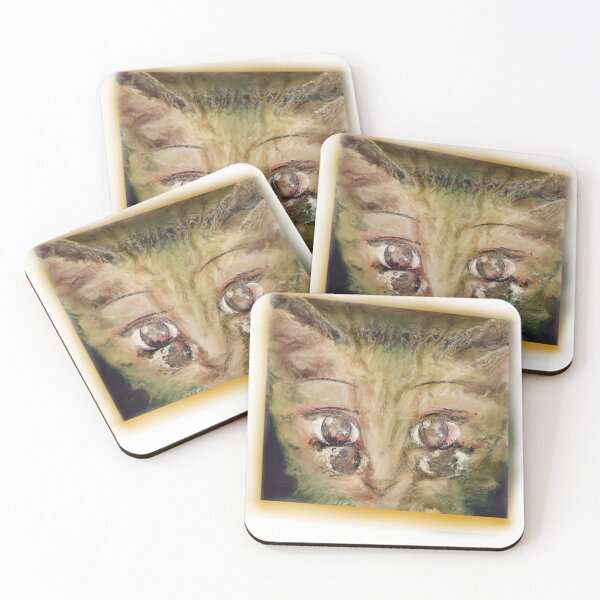 Item preview, Psychedelic cat with eyebrow designed and sold by Angela95P.