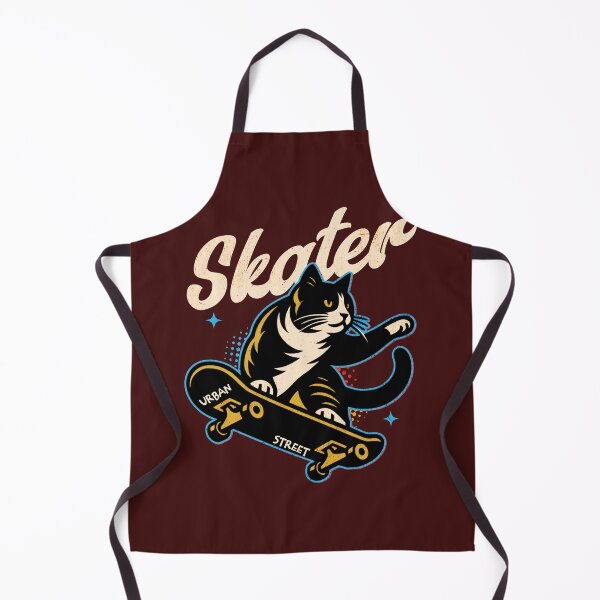 Item preview, A Cool Black Cat Skateboarding  designed and sold by Mariana Piana.