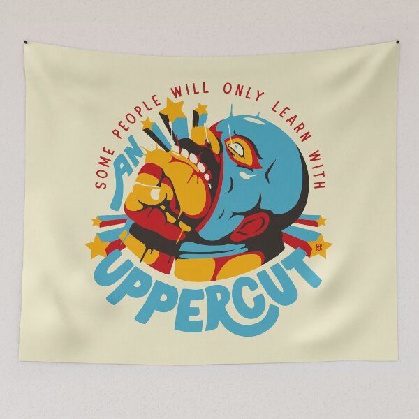 Item preview, Learn With Violence Uppercut White Background designed and sold by raffaus.