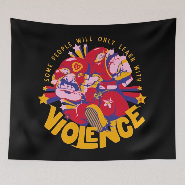 Item preview, Learn With Violence Black Background designed and sold by raffaus.