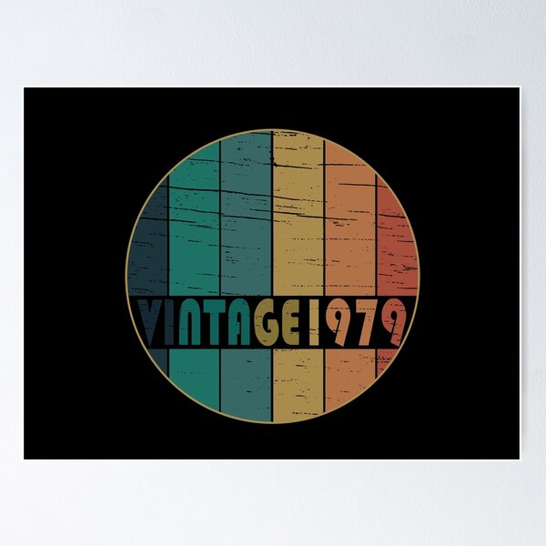 Item preview, Born in 1979 vintage retro classic birthday designed and sold by Alexaltay.