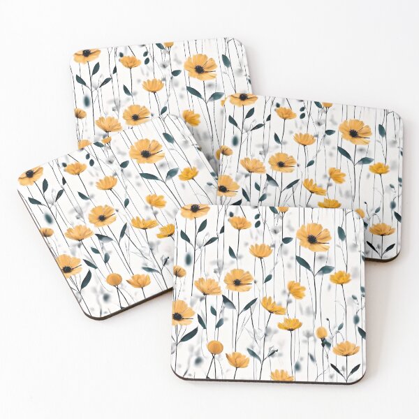 Item preview, Floating Yellow Flowers designed and sold by Zenvo.