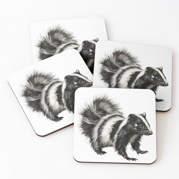 Item preview, Enigmatic Skunk with Iconic Black and White Fur designed and sold by NatureSyllabus.