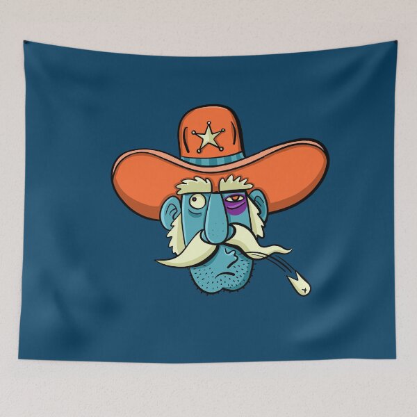 Item preview, face of an old sheriff with a tooth knocked out in a fight designed and sold by duxpavlic.