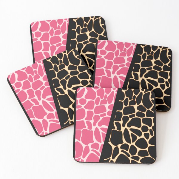 Item preview, Pink and black camel print pattern  designed and sold by Roxburylane.