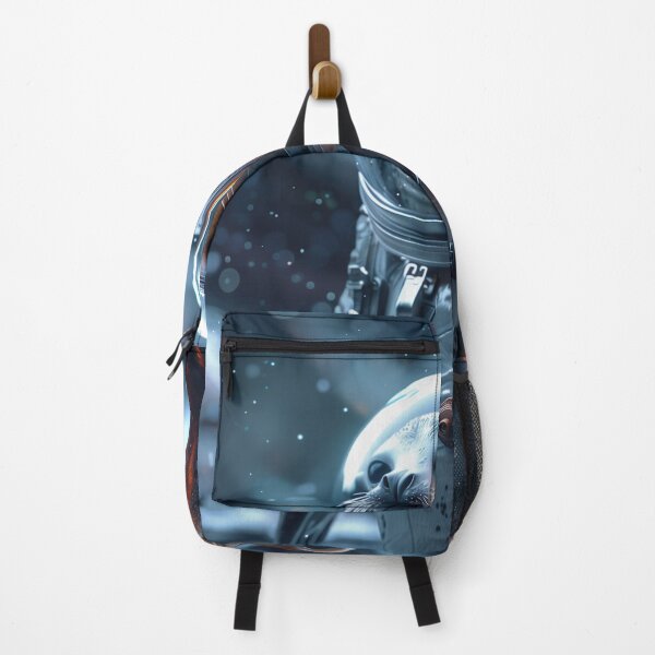 Item preview, Curious Cute Seal Astronaut Venturing on Foreign Planet in Outer Space designed and sold by Mullet Monkey.
