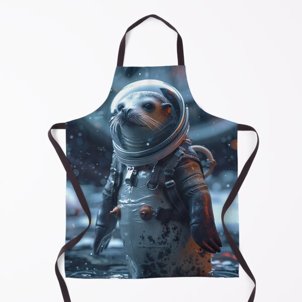 Item preview, Curious Cute Seal Astronaut Venturing on Foreign Planet in Outer Space designed and sold by Mullet Monkey.