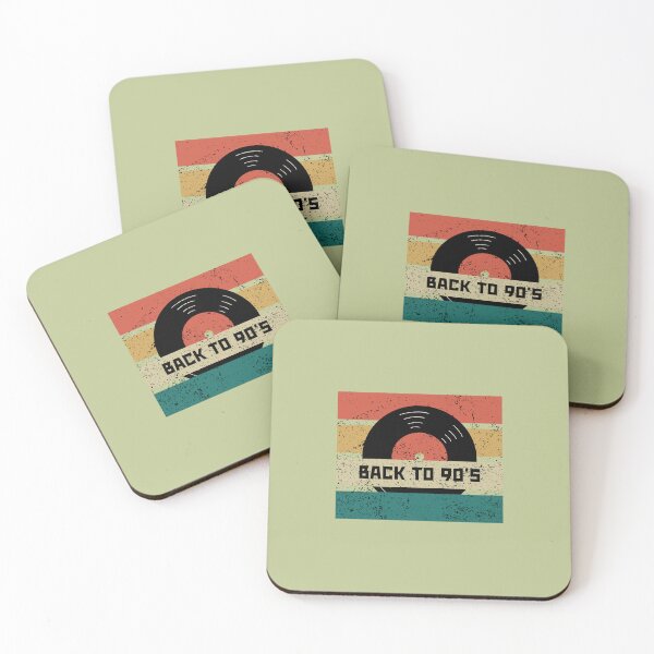 Item preview, Back To 90's | Vinyl Record Illustration | Pastel Green Background designed and sold by RM-Journey.