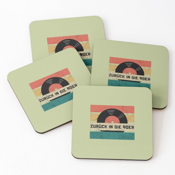 Item preview, Zurück in die 90er | Hat and Mustache Illustration | Pastel Green Background designed and sold by RM-Journey.