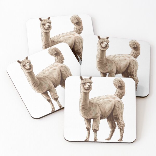 Item preview, Fluffy Alpaca Portrait with Smirking Expression designed and sold by NatureSyllabus.