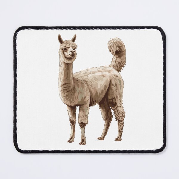 Item preview, Retrato de alpaca esponjosa con expresión sonriente designed and sold by NatureSyllabus.