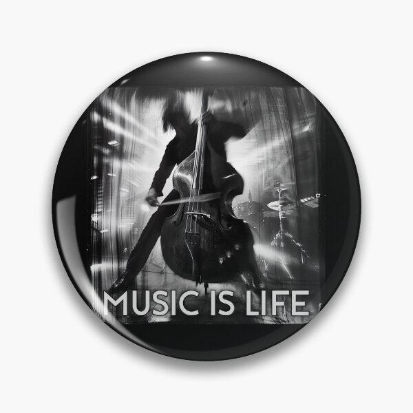 Item preview, Music is Life - Upright Double Bass designed and sold by Psyberspace.
