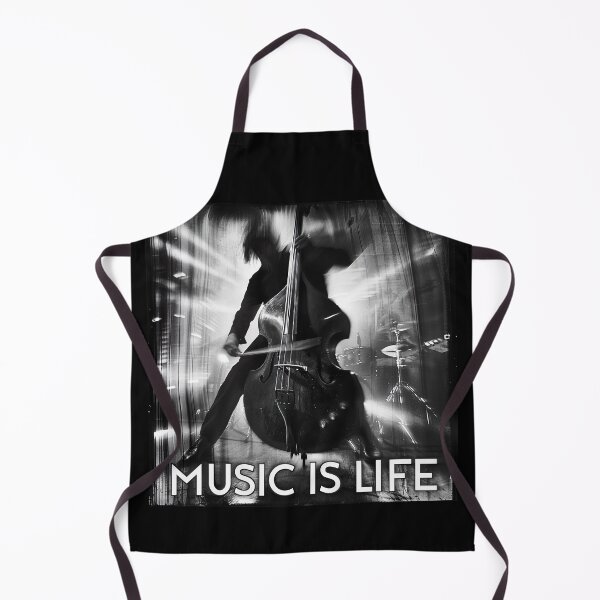 Item preview, Music is Life - Upright Double Bass designed and sold by Psyberspace.